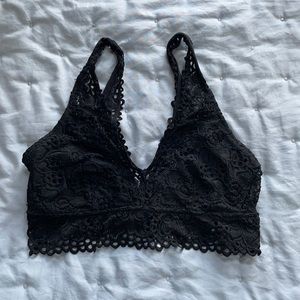 Black bralette from Aerie